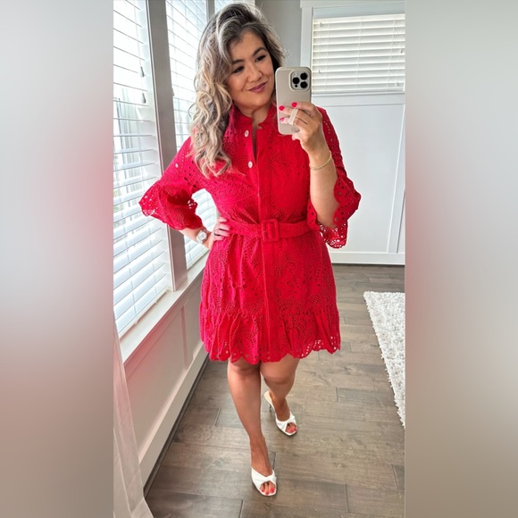 🍍FARM Rio Cotton Eyelet Minidress - Picture 10 of 15